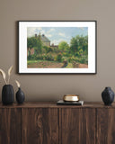 Camille Pissarro - Eragny’De Sanatçının Bahçesi Fine Art Baskı