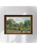 Camille Pissarro - Eragny’De Sanatçının Bahçesi Fine Art Baskı