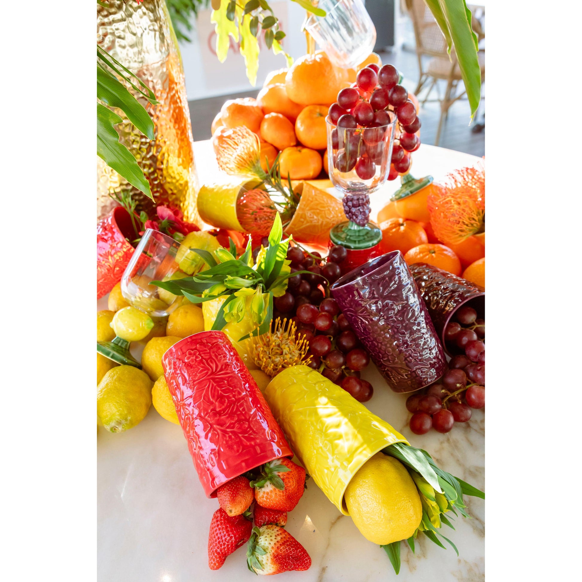 Carmen Limonlu Şeffaf Cam Kadeh