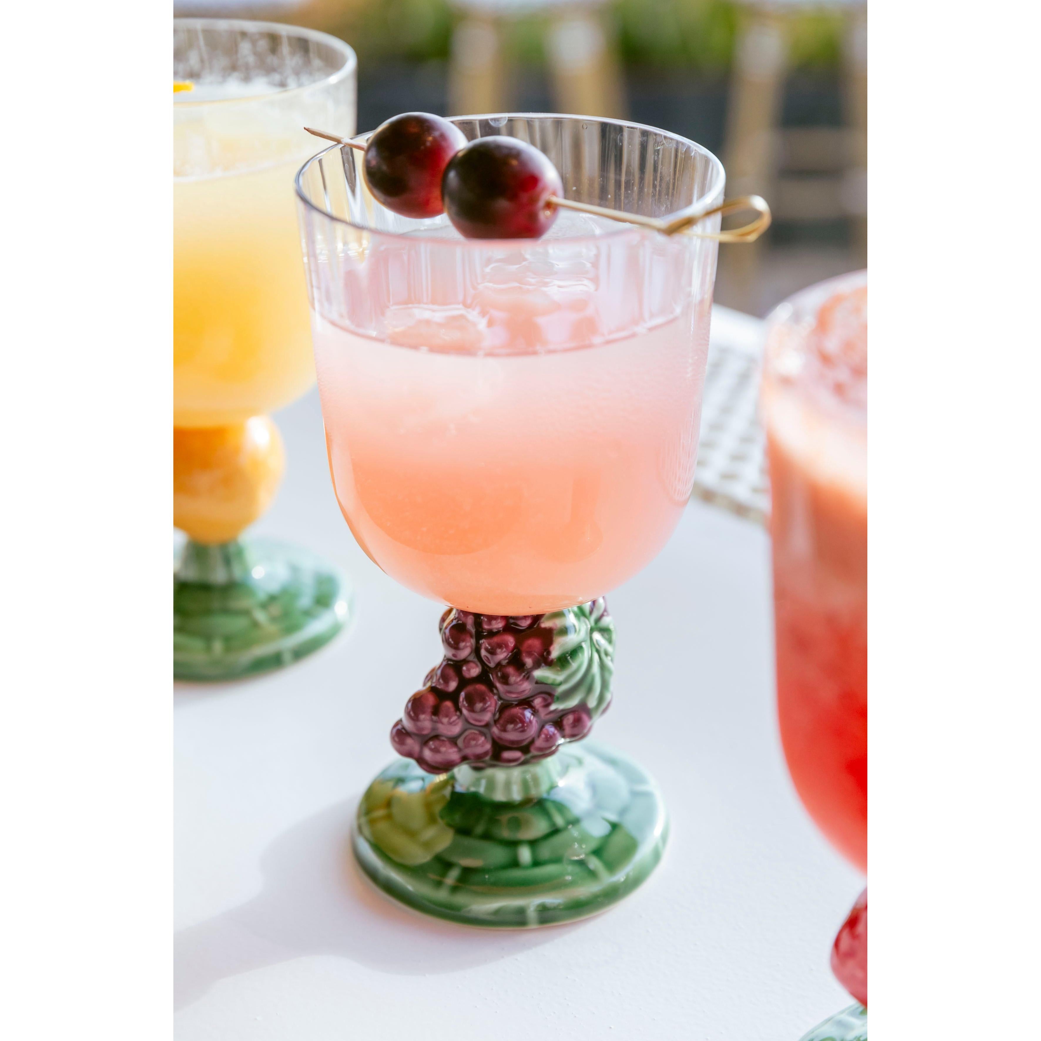 Carmen - Üzümlü Şeffaf Cam Kadeh