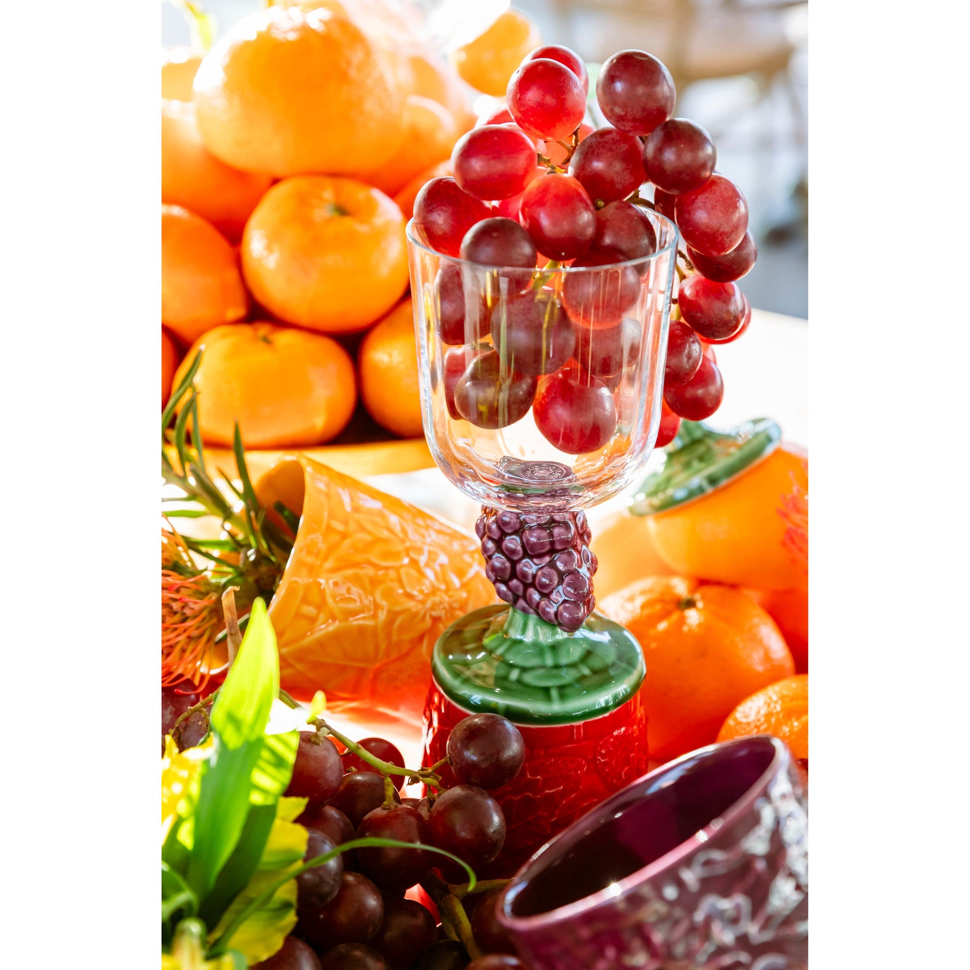 Carmen - Üzümlü Şeffaf Cam Kadeh