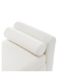 Carrara Bench-Bank-Semya Home-Beyaz Bukle-NowShopFun