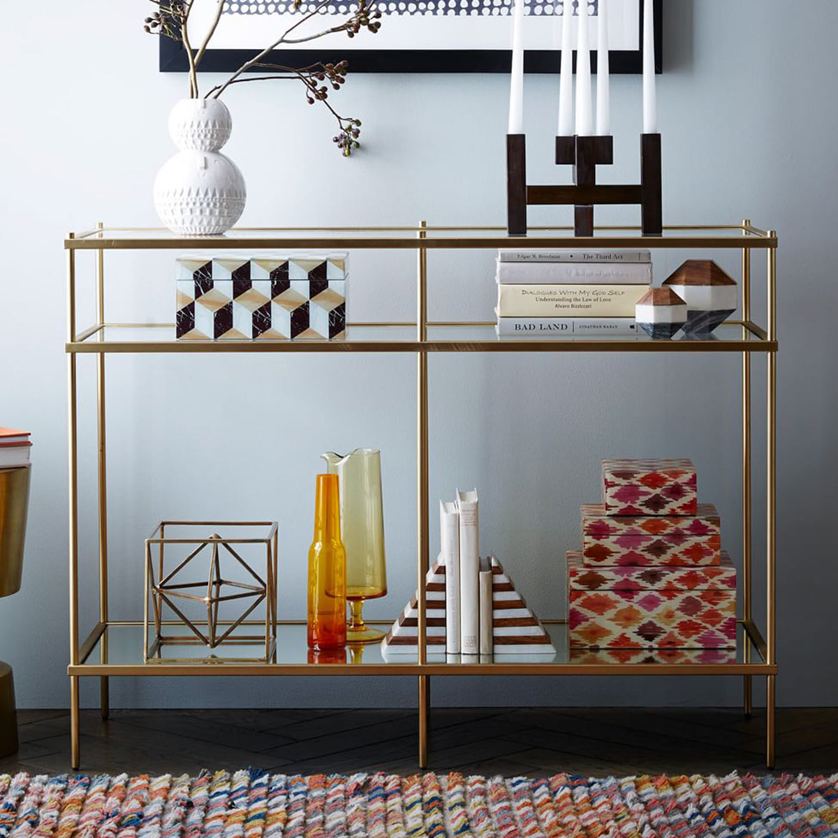 Castle Gold Metal Dresuar Konsol