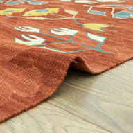 Cenker Laleli El Dokuma Kilim 117x165 Cm-Kilim & Halı-Soho Antiq-NowShopFun