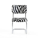 Cesca Dokuma Zebra Kumaş Sandalye
