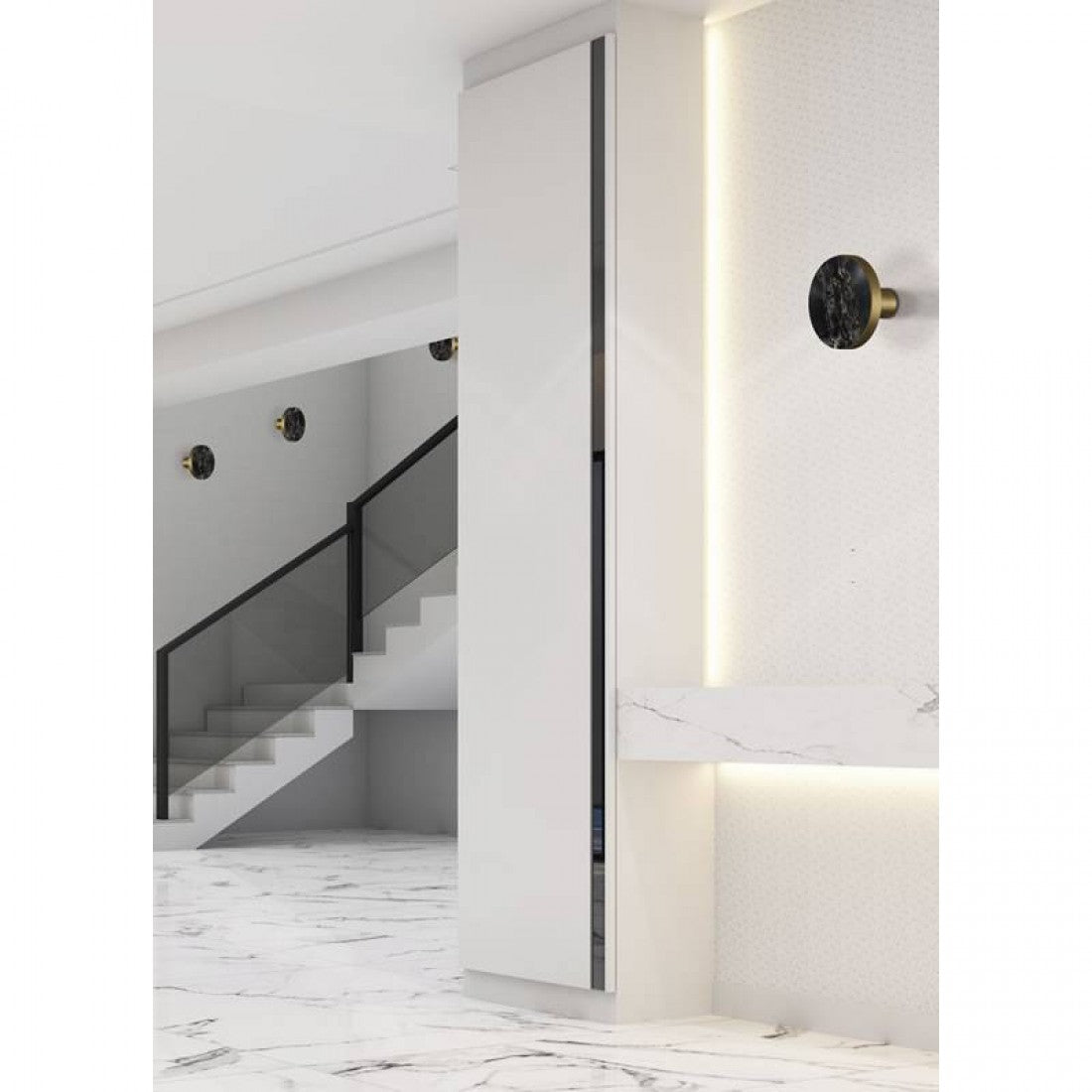 Chamaleon Siyah Mermer Aplik