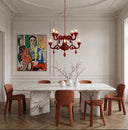 Chandelier Velvet Red Avize