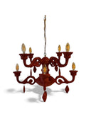 Chandelier Velvet Red Avize