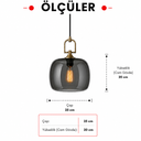 Aurelia Small Füme Cam Sarkıt 3'lü Set