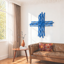 Bonmur Colors Duvar Dekoru – 110x110 cm Renkli Modern Metal Duvar Aksesuarı / Bonmur Colors Wall Decor – Large Colorful Modern Metal Wall Sculpture 110x110 cm