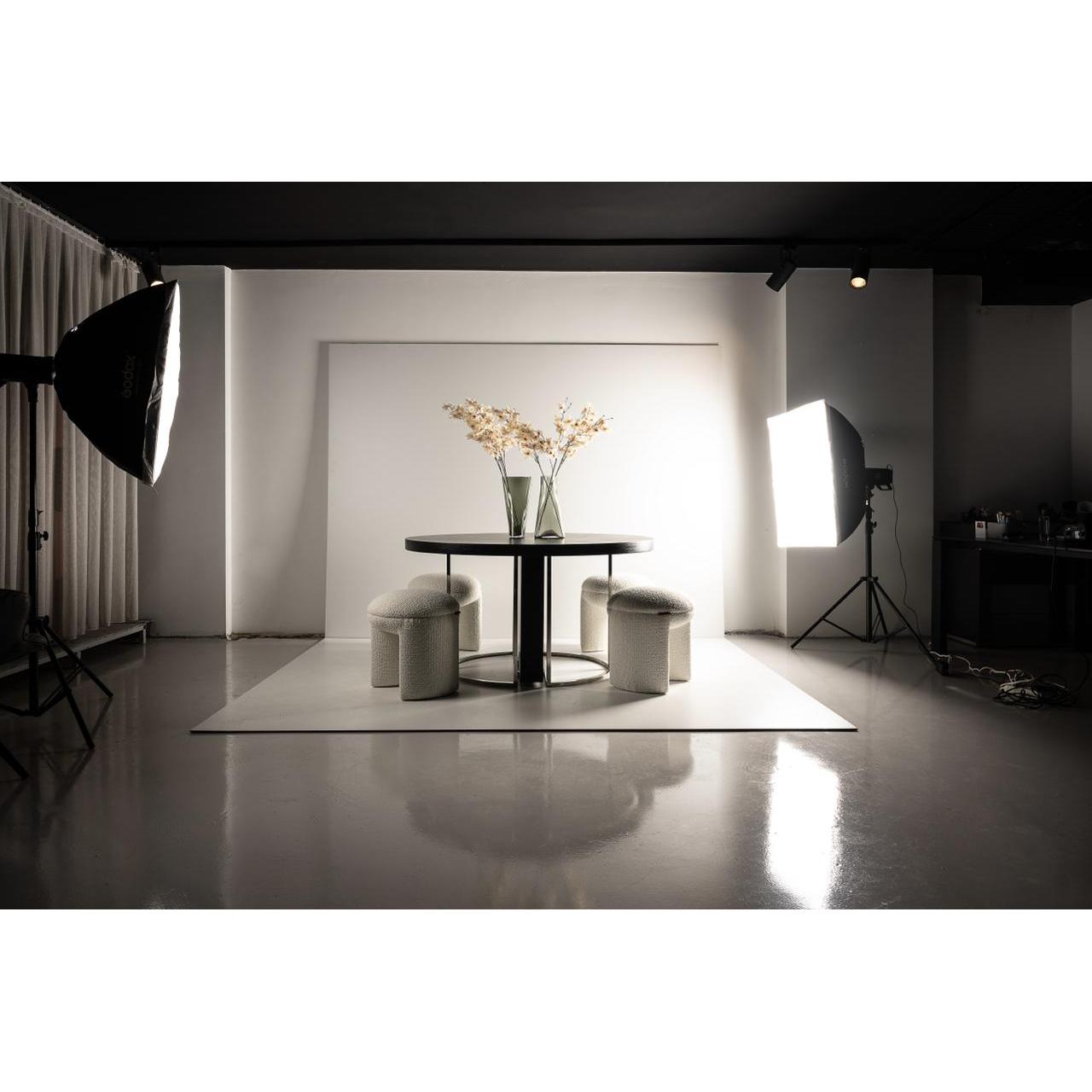 Chen Doğal Ahşap Kaplama Yuvarlak Masa