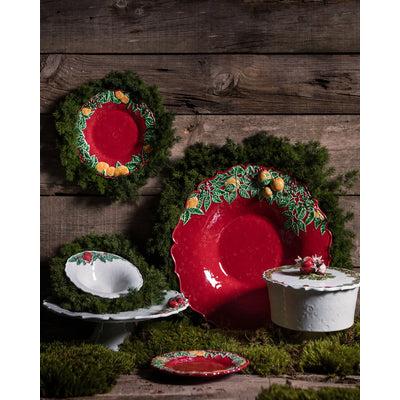 Christmas Garland Seramik Kek Standı