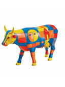 Chromatic Pastures - El Yapımı Dekoratif İnek Figürü (Cow Parade)