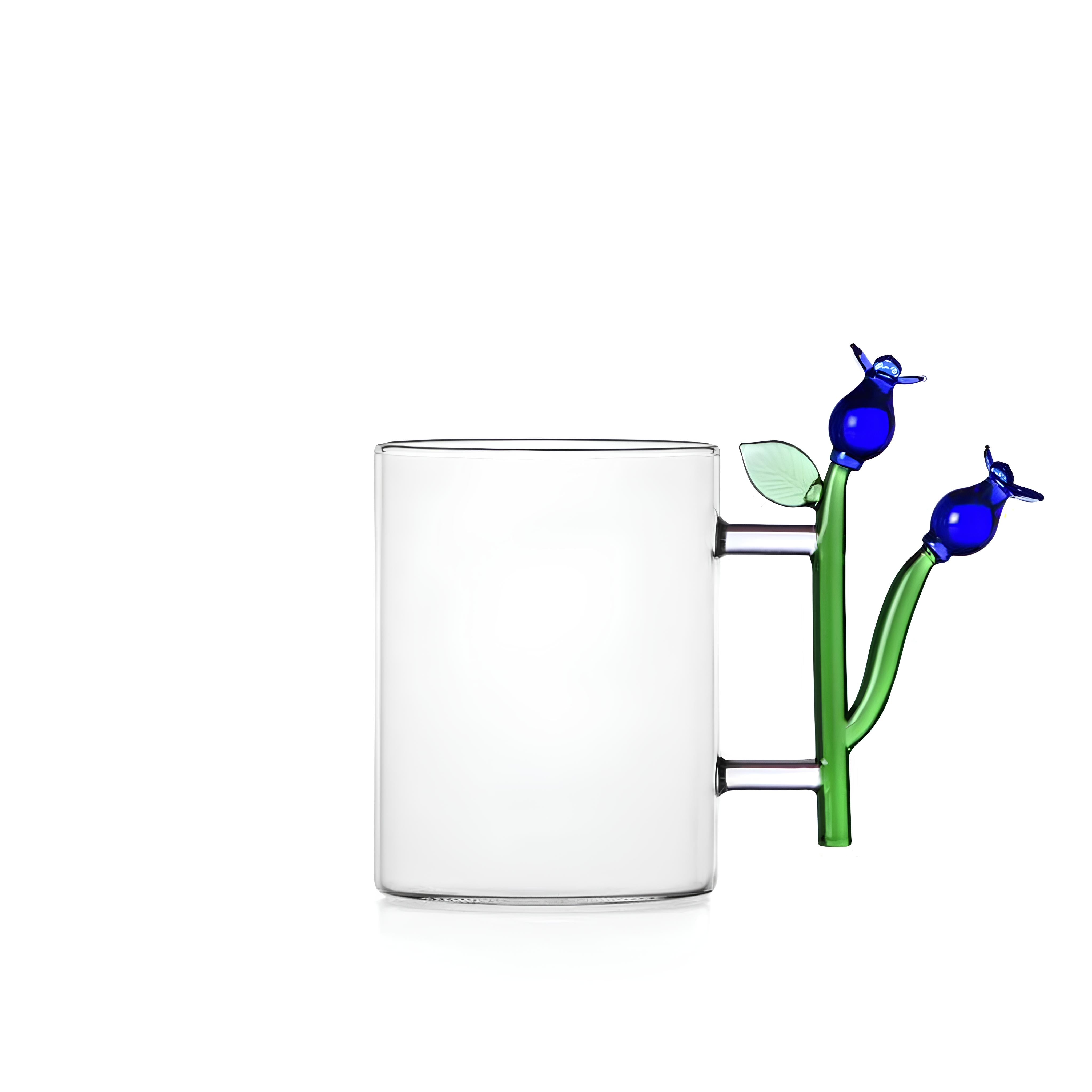 Çiçek Figürlü Cam Kupa No:1