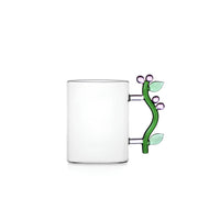 Çiçek Figürlü Cam Kupa No:2