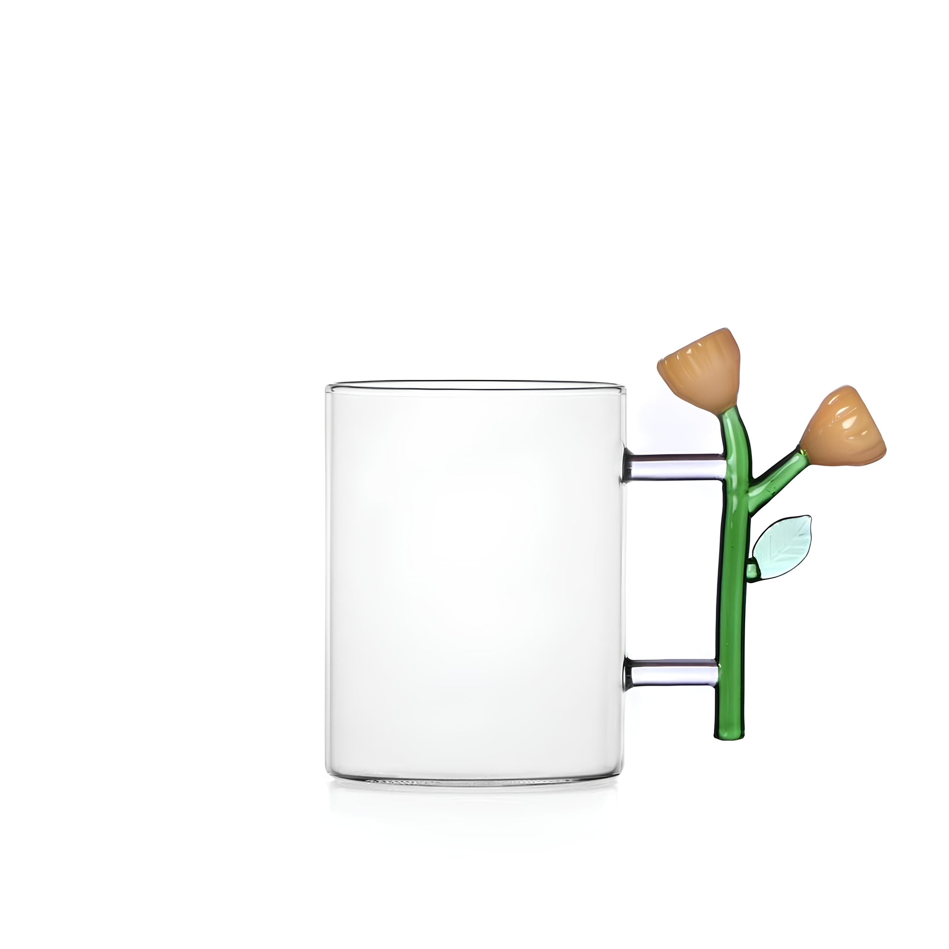 Çiçek Figürlü Cam Kupa No:3