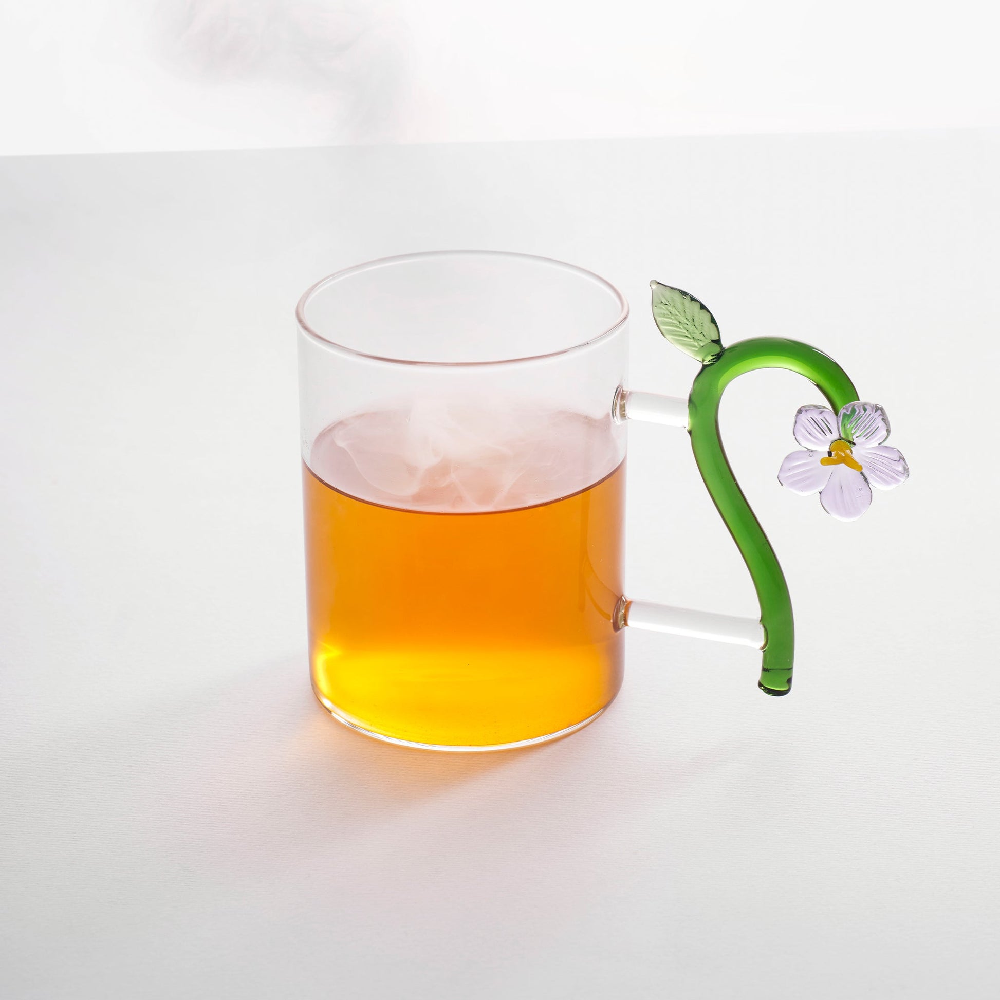 Çiçek Figürlü Cam Kupa No:5