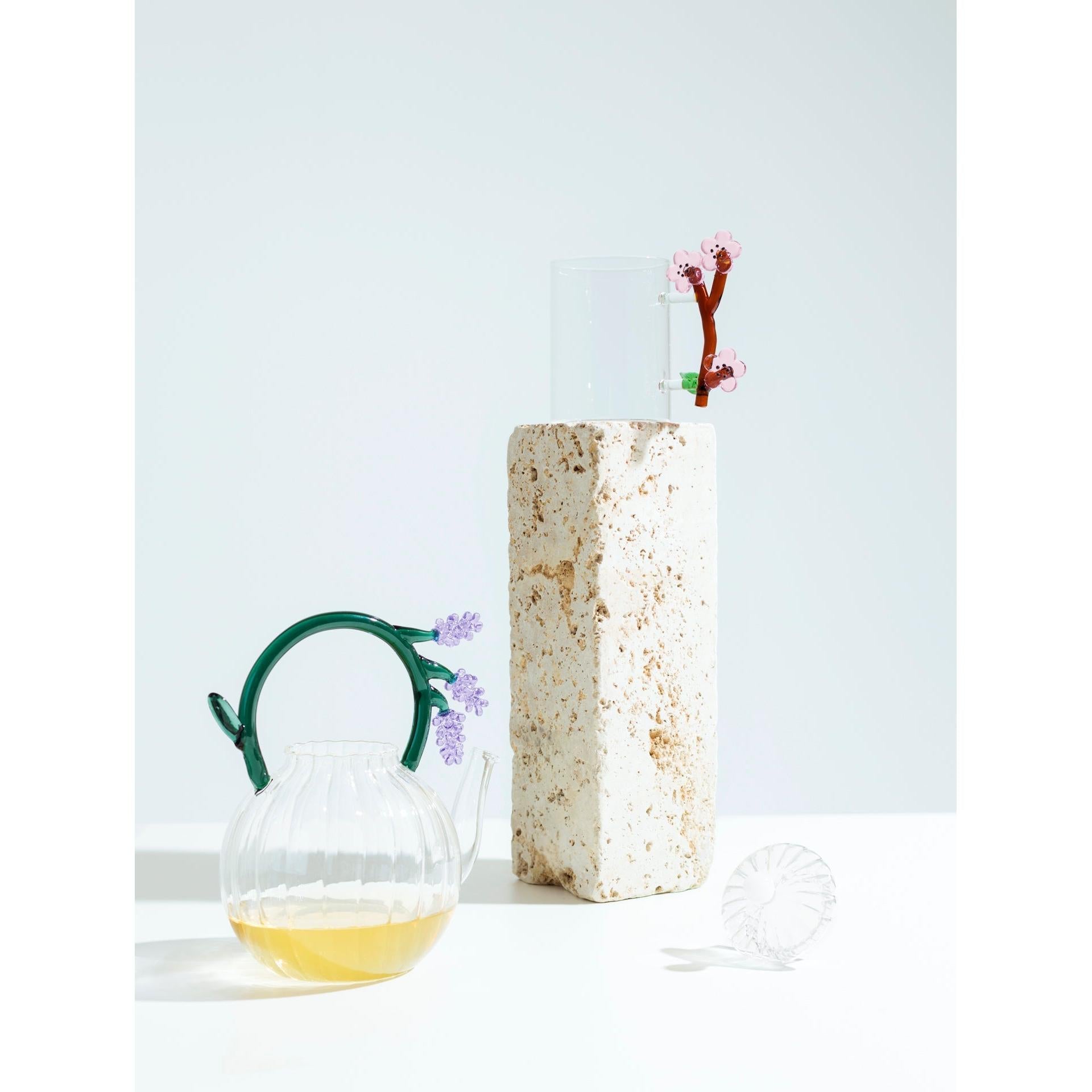 Çiçek Figürlü Cam Kupa No:7