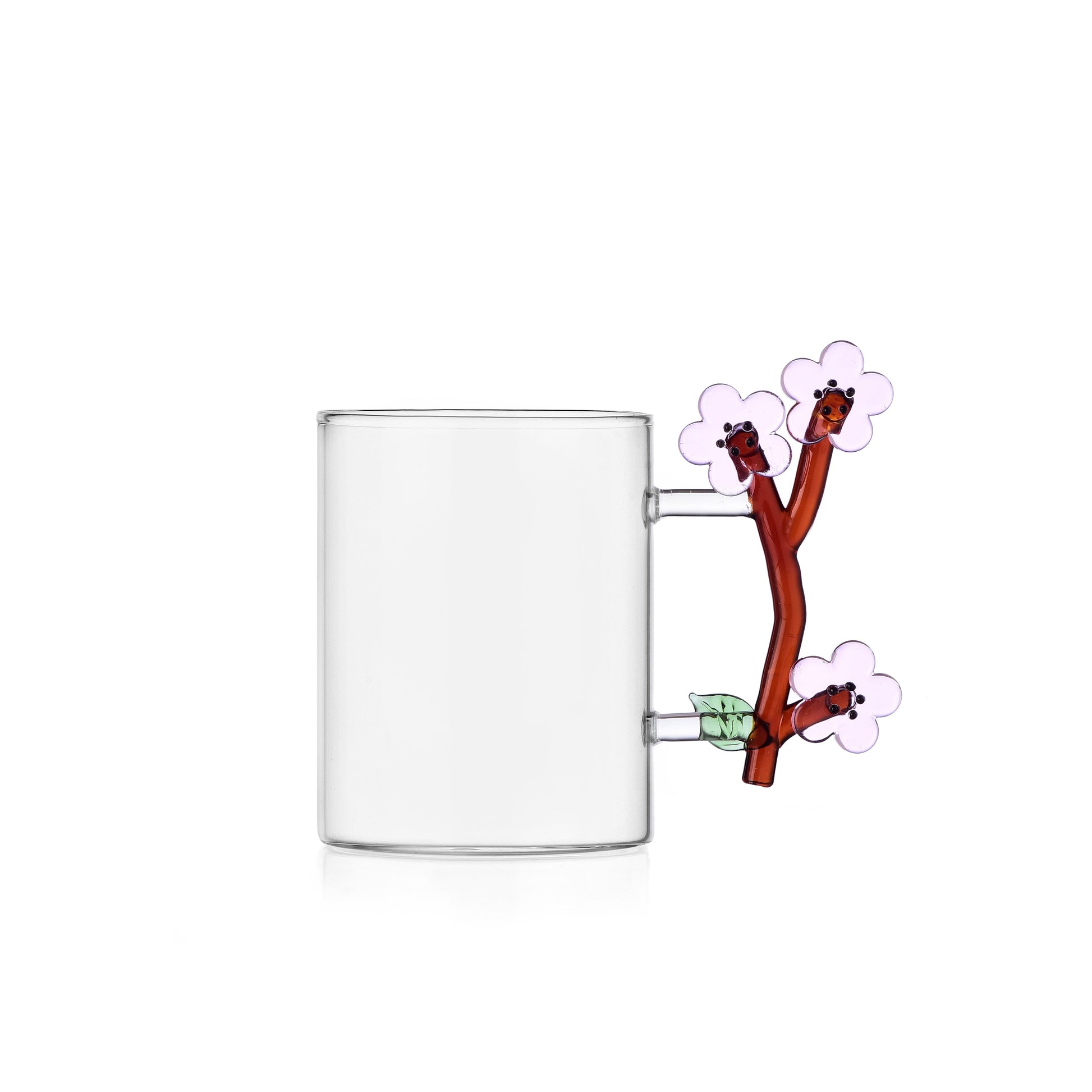 Çiçek Figürlü Cam Kupa No:7