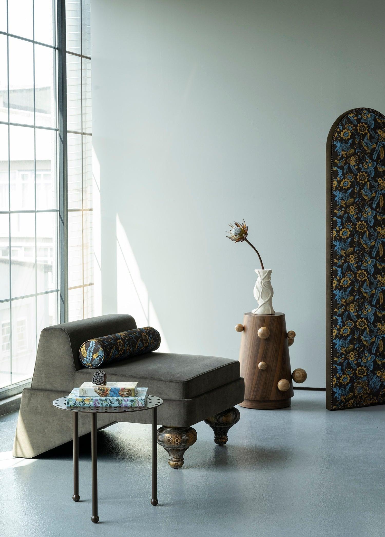 Çiçek Ve Kuş Desenli Balin Kırlent