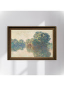 ClauDe Monet - Giverny’de Seine Nehri Fine Art Baskı