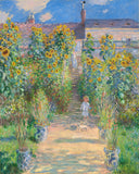 ClauDe Monet - Vétheuil’de Sanatçının Bahçesi Fine Art Baskı