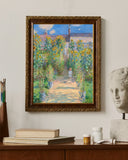 ClauDe Monet - Vétheuil’de Sanatçının Bahçesi Fine Art Baskı