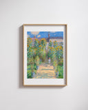 ClauDe Monet - Vétheuil’de Sanatçının Bahçesi Fine Art Baskı