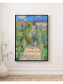 ClauDe Monet - Vétheuil’de Sanatçının Bahçesi Fine Art Baskı