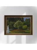 Claude Monet - Bahçedeki Kadın Sainte - Adresse Fine Art Baskı