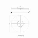 Clessidra Plafonyer Avize 70 Cm