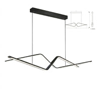 Clipers Sarkıt Led Lamba 120 Cm-Sarkıt Aydınlatma-Voxlamp-Siyah-3000 Kelvin-NowShopFun