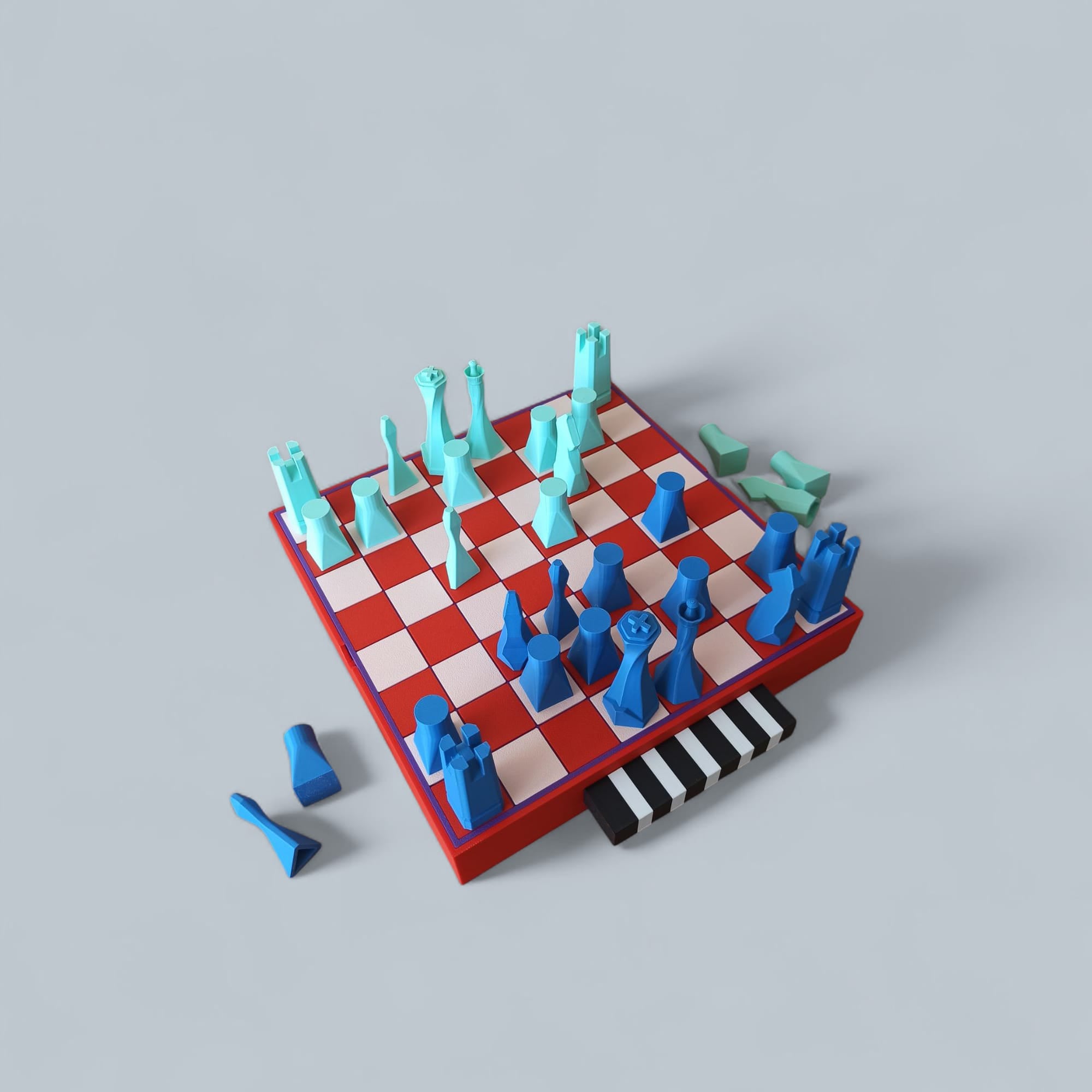 Çok Renkli Küçük Satranç Takımı No. 7