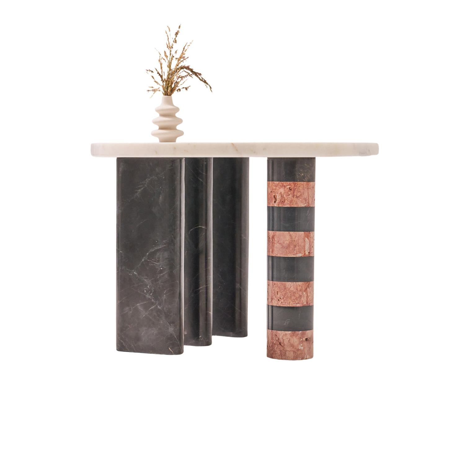 Colorato Çok Renkli Mermer Orta Sehpa