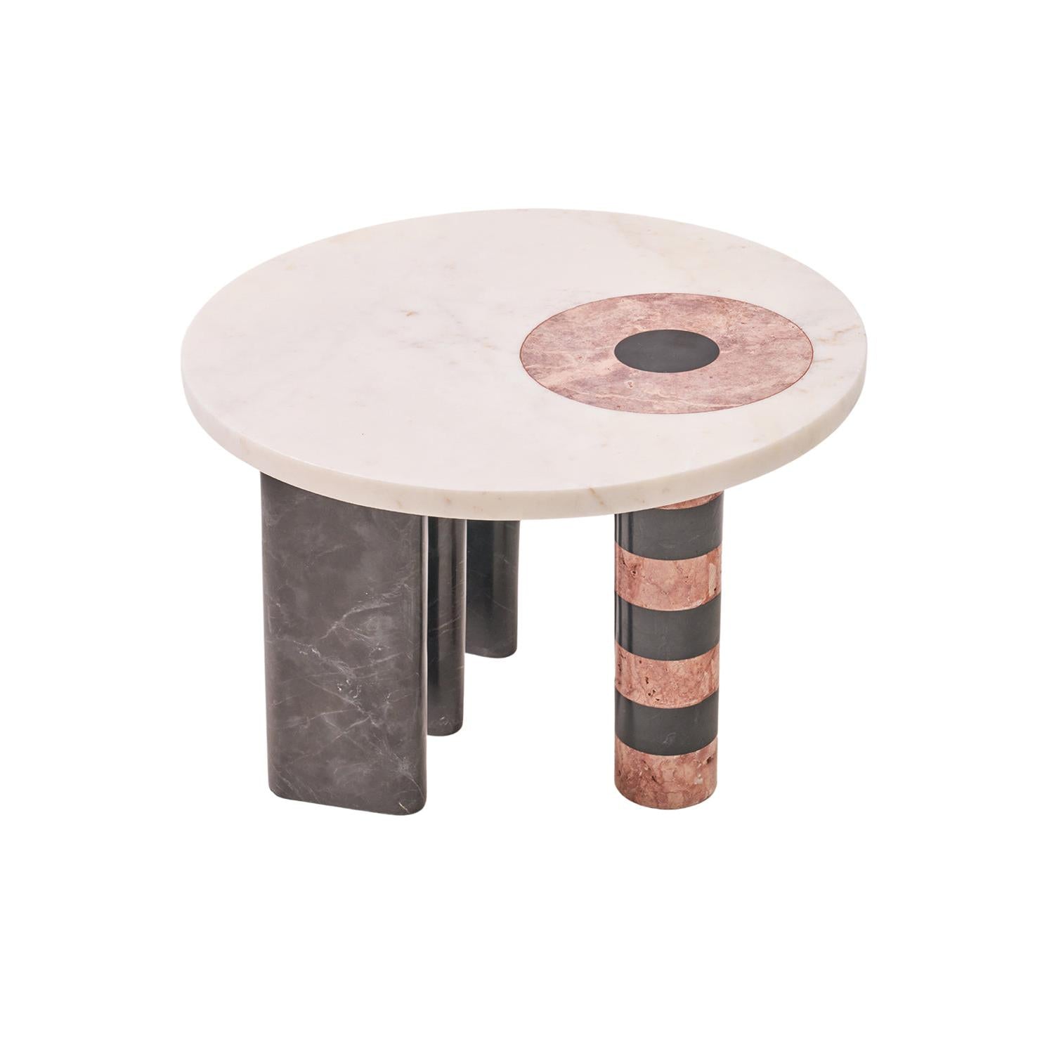 Colorato Çok Renkli Mermer Orta Sehpa