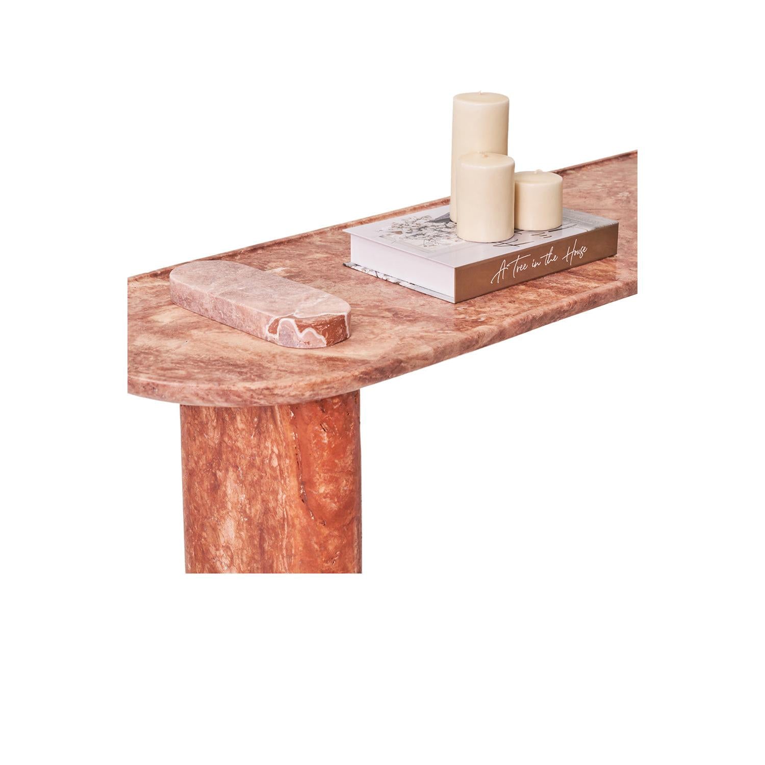 Colorato Kırmızı Ve Light Traverten Dresuar