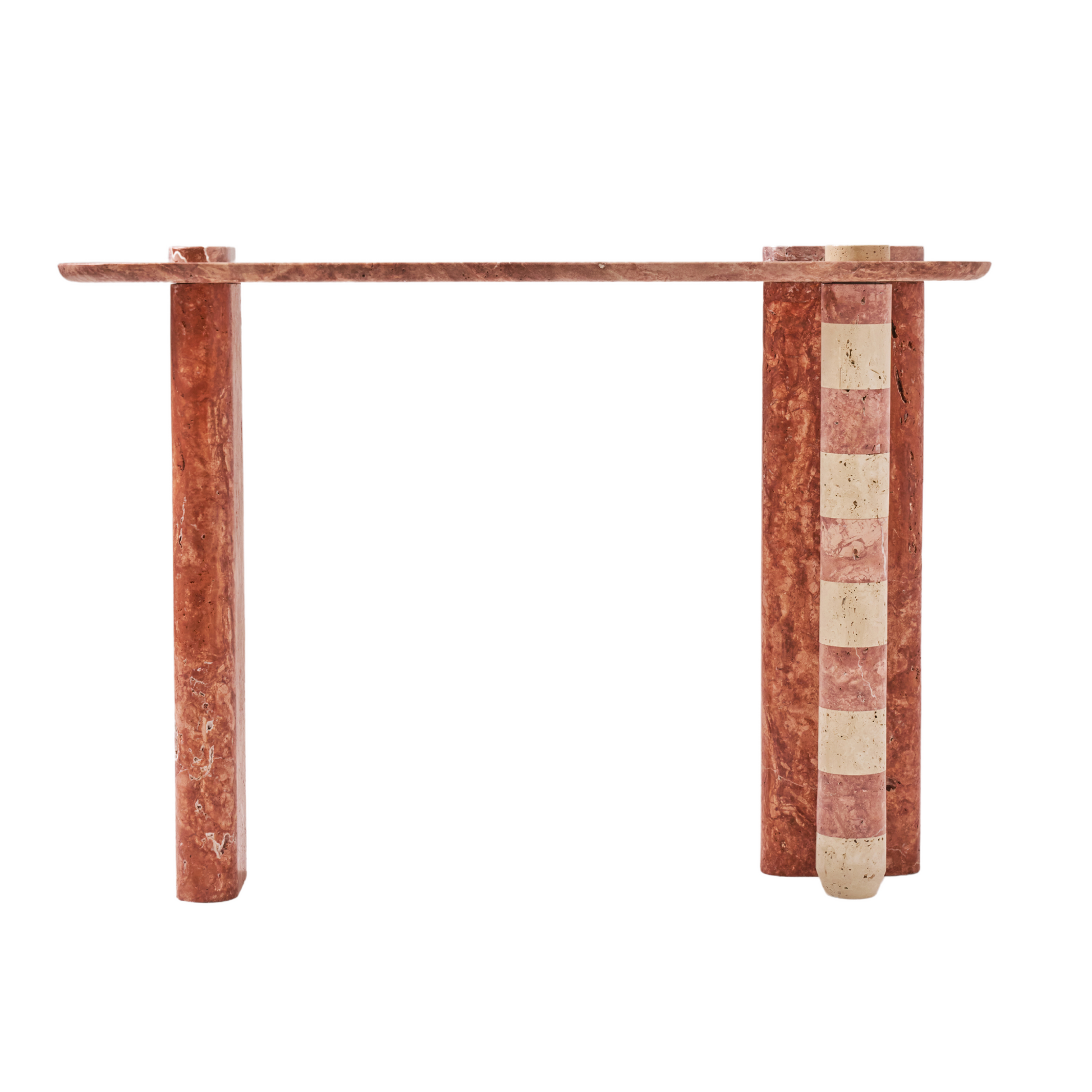 Colorato Kırmızı Ve Light Traverten Dresuar