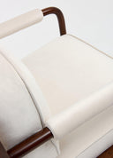 Column Chair Rattan Detaylı Tekli Koltuk