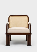 Column Chair Rattan Detaylı Tekli Koltuk
