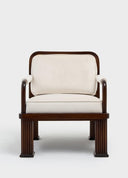Column Chair Rattan Detaylı Tekli Koltuk