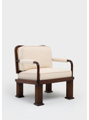 Column Chair Rattan Detaylı Tekli Koltuk
