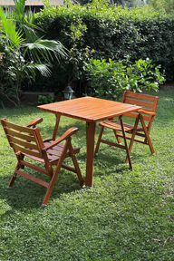 Como Kare Masa-Bahçe Masası-Garden Art Home-Naturel-NowShopFun