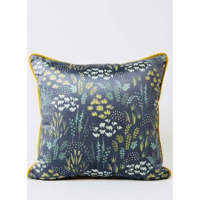 Core Parlak Kadife Desenli Kırlent Kılıfı