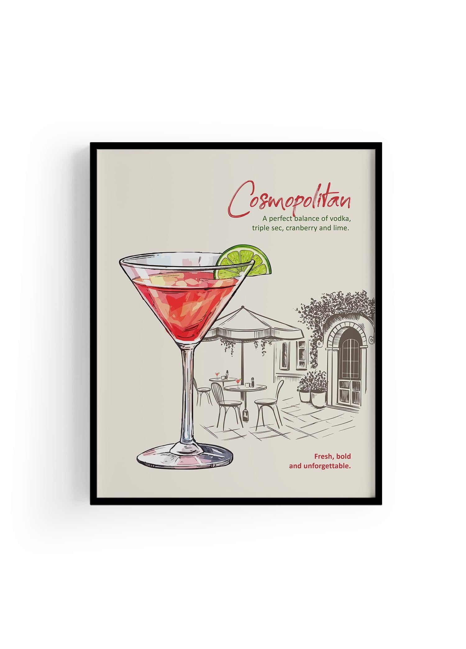 Cosmopolitan Kokteyl Posteri