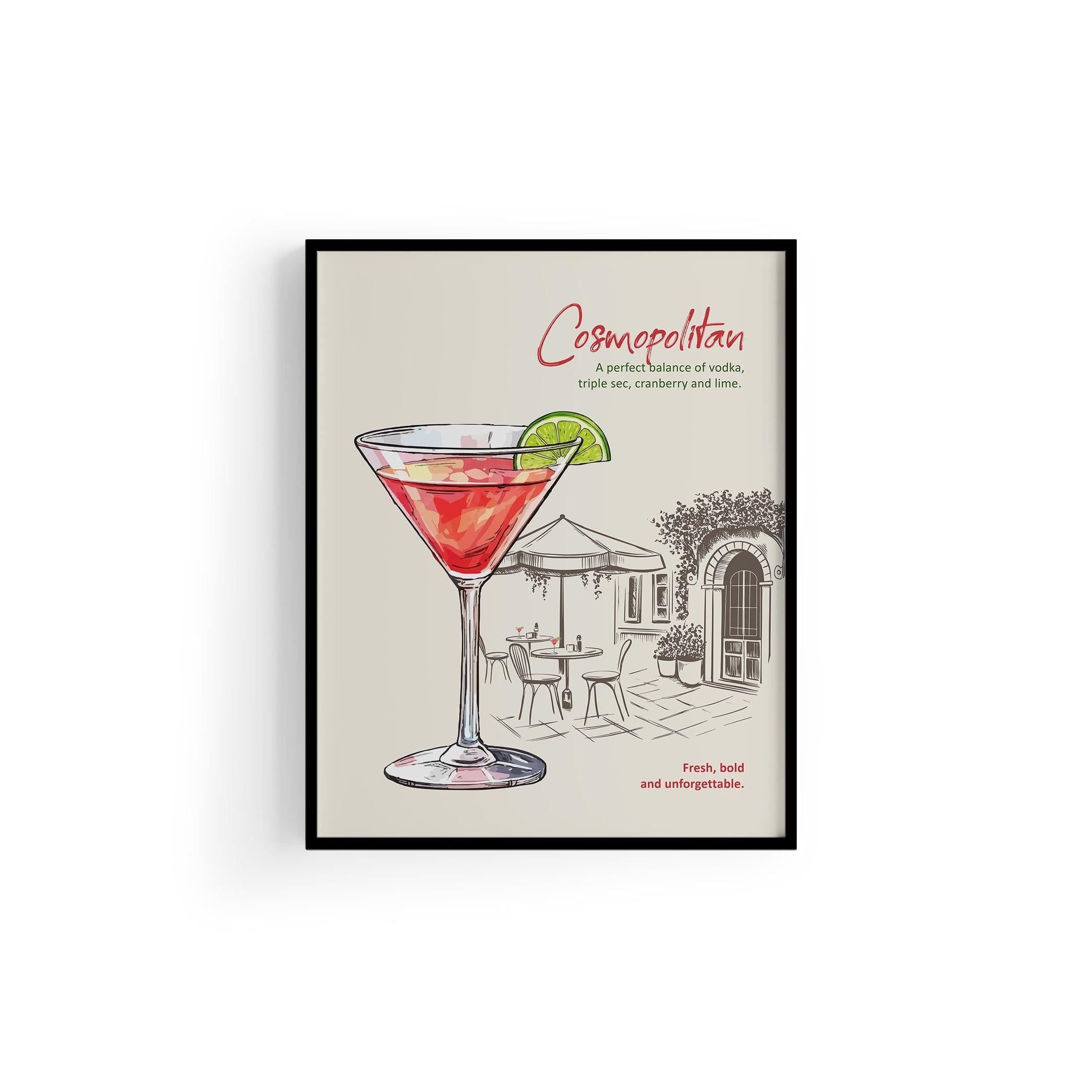 Cosmopolitan Kokteyl Posteri