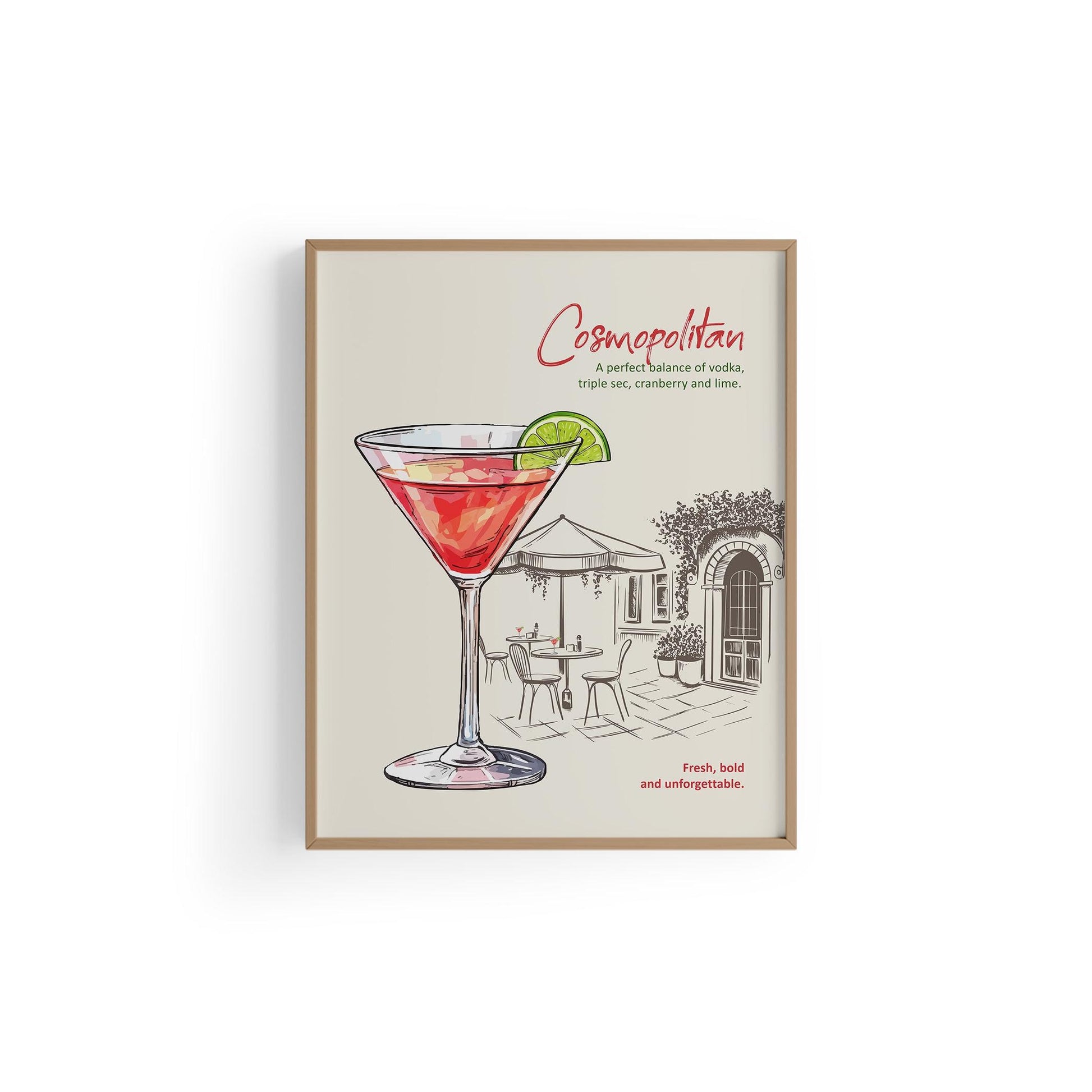 Cosmopolitan Kokteyl Posteri