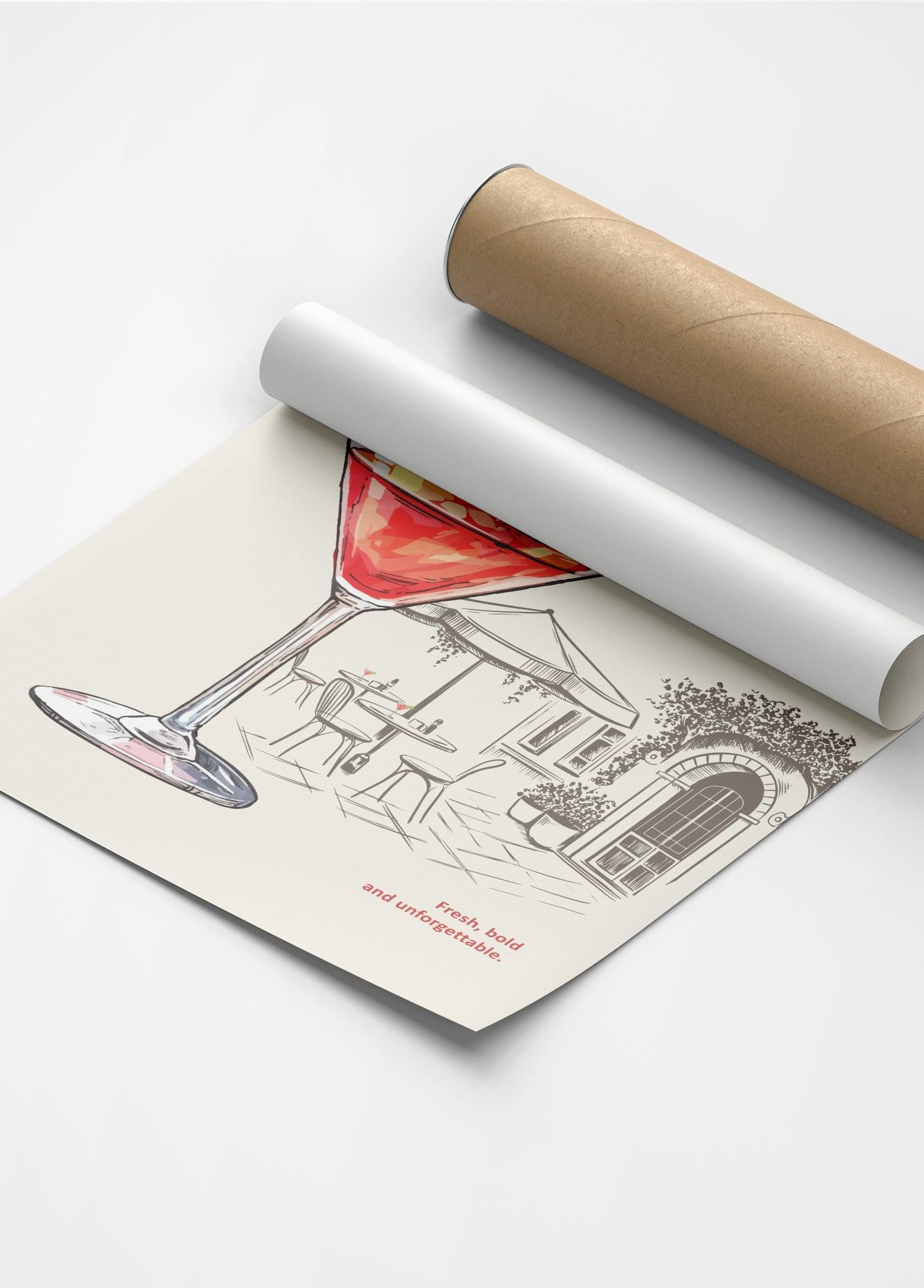 Cosmopolitan Kokteyl Posteri