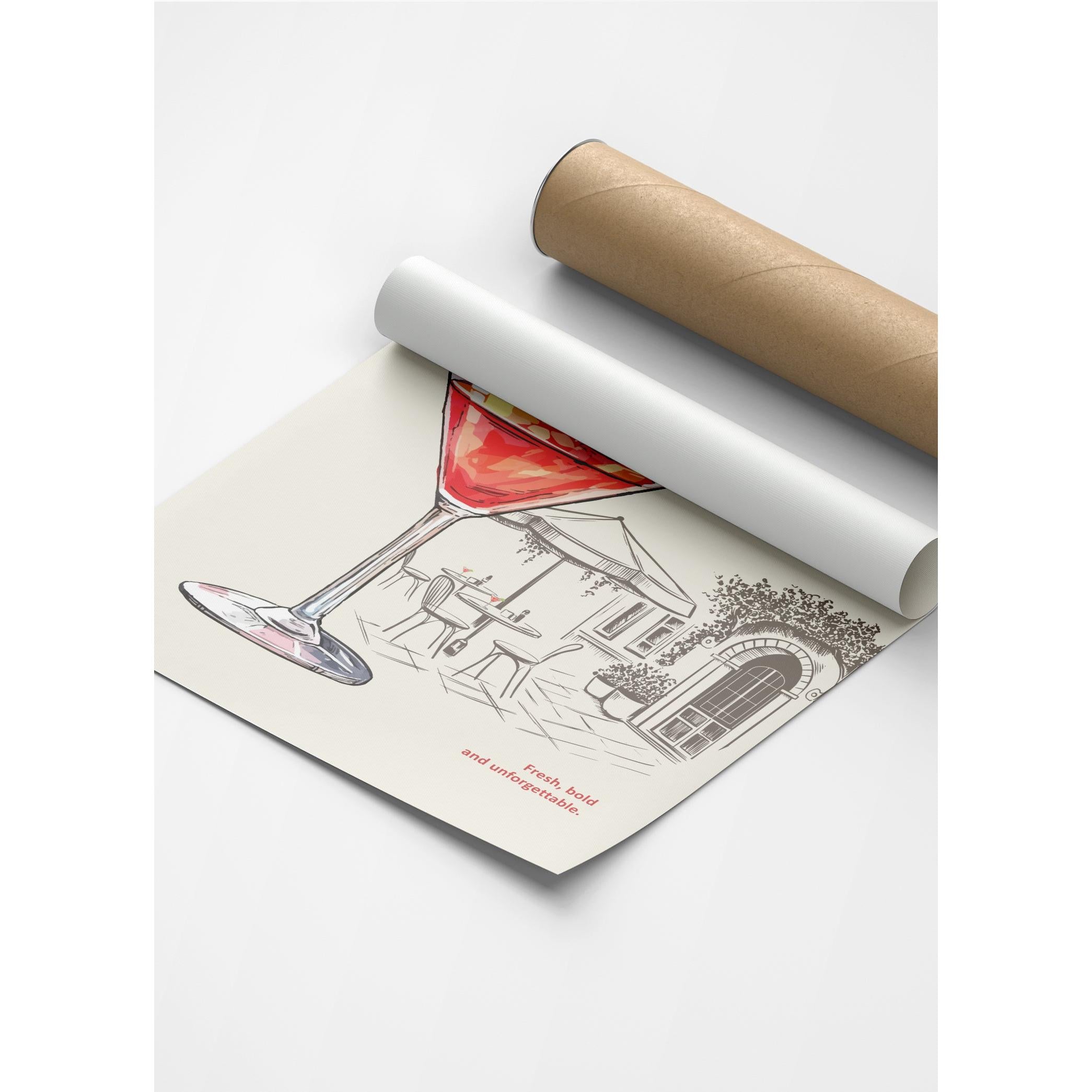 Cosmopolitan Kokteyl Posteri