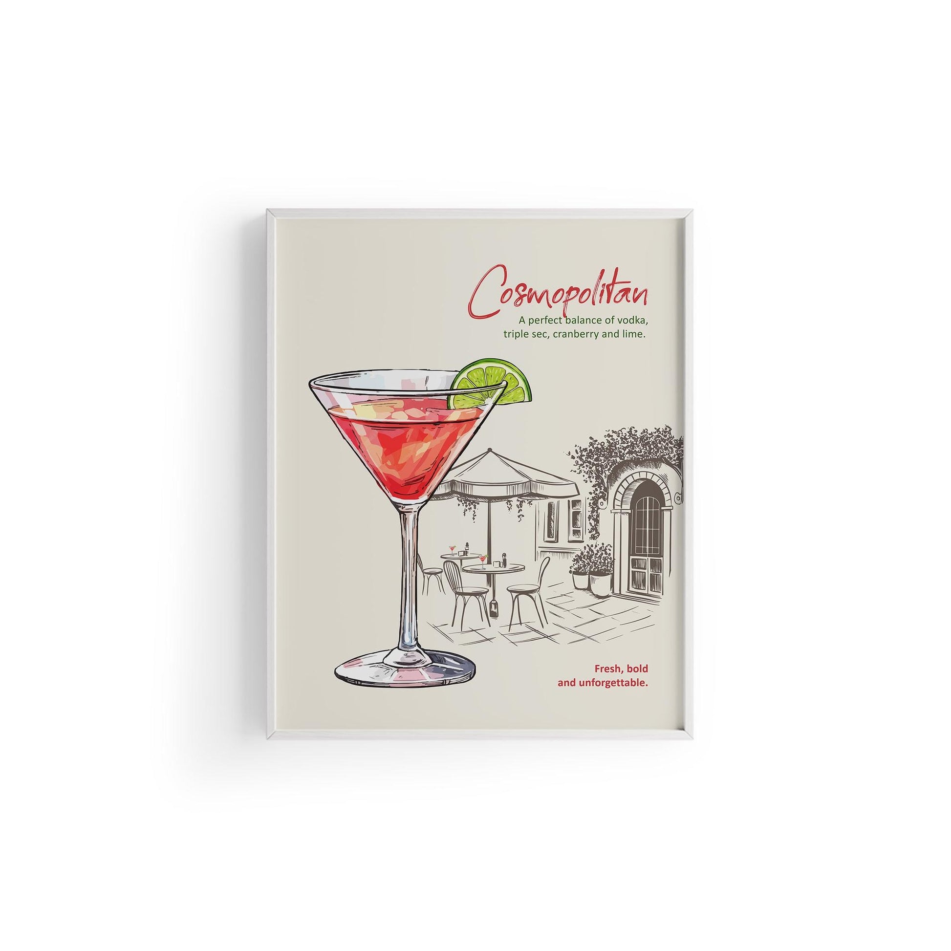 Cosmopolitan Kokteyl Posteri