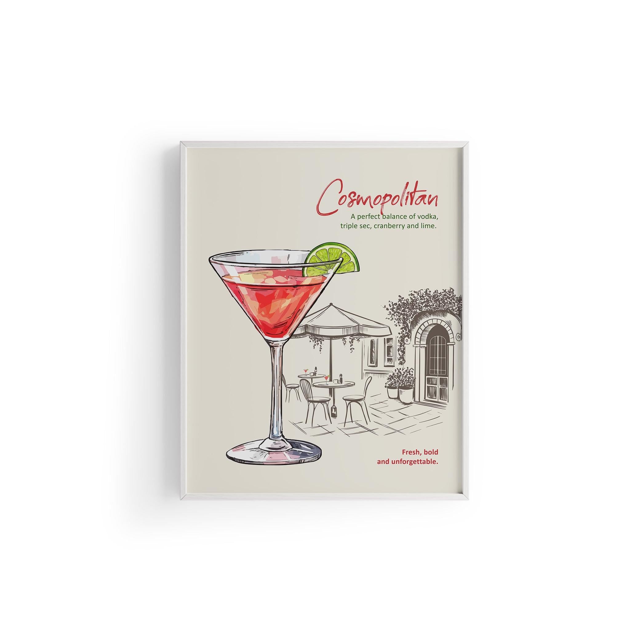 Cosmopolitan Kokteyl Posteri